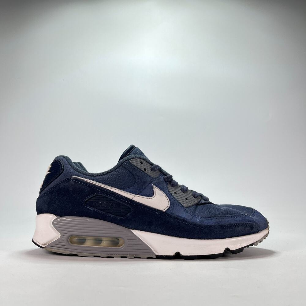 Nike Air Max 90 Premium Obsidian Casual Sneakers Shoes DA1641-400 Mens Size 11.5